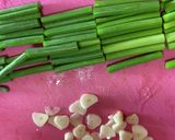 砂肝とにんにくの芽のペペロンチーノ作り方4写真