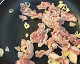 豚こまとほうれん草のガーリック炒め作り方3写真