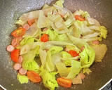 ふわとろ・レタスとトマトの卵とじ作り方5写真