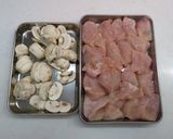 鶏むね肉とマッシュルームのアンチョビ炒め作り方1写真