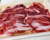 国産牛切り落としのねぎ塩だれ丼。作り方1写真