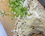 簡単、厚揚げのエノキと長ネギのポン酢炒め作り方3写真