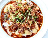 リメイク【豆腐卵蒸し（よだれ鶏ダレ）】作り方8写真
