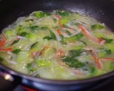 チンゲン菜の食べるスープ作り方6写真