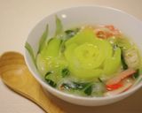チンゲン菜の食べるスープ作り方7写真