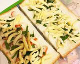 大葉カニカマチーズトースト♪おつまみにも作り方2写真