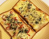 大葉カニカマチーズトースト♪おつまみにも作り方3写真