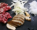 レンジで簡単！すき焼き風作り方1写真