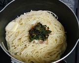 ニラ醤油入りのパスタ♡作り方2写真
