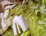 我が家の定番舞茸の味噌汁作り方1写真