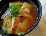 我が家の定番舞茸の味噌汁作り方3写真