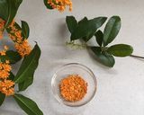 ★食べて楽しむ金木犀の砂糖漬けとシロップ作り方1写真