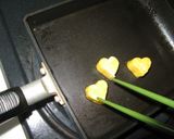 お弁当に❤くっついてるハートの卵焼き❤作り方9写真