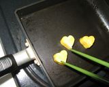 お弁当に❤くっついてるハートの卵焼き❤作り方9写真