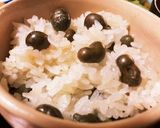 秋の味覚★白だしで炊くむかごご飯作り方5写真