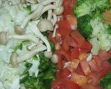 野菜とチーズの具沢ピザ作り方1写真