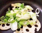 れんこんとしらすのペペロンチーノ作り方3写真