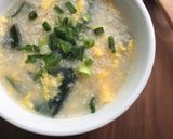 オートミール卵わかめ雑炊/簡単ダイエット作り方5写真