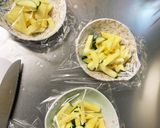 全てレンジじゃがいもトマトガーリック小鉢作り方4写真
