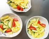 全てレンジじゃがいもトマトガーリック小鉢作り方8写真