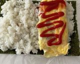 でかいポーク卵おにぎらず作り方1写真