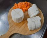 出汁香るギトギトで具沢山な白モツの煮込み作り方4写真