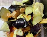 トマトジュースで作るナスのパスタ作り方3写真