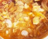 昆布つゆのシンプル親子丼(汁だく)作り方2写真