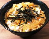 昆布つゆのシンプル親子丼(汁だく)作り方3写真