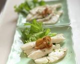 真鯛の刺身でガーリックオイル焼き作り方5写真