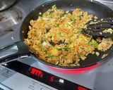 鯖と小松菜のキムチチャーハン作り方6写真