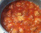 トマトソースのミートボール・パスタ欧州風作り方8写真
