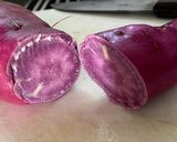 秋の味覚✨なめらか　紫芋スイートポテト作り方1写真