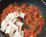 ちくわぶのニョッキ☆トマトソース味で作り方4写真