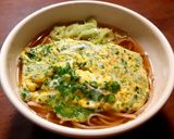 生ニラ&玉葱の温かい蕎麦作り方6写真