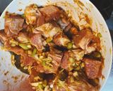 鳥もも肉のネギ味噌バターホイル焼き作り方2写真