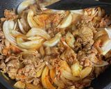 韓国本場の味！玉ねぎと豚肉のキムチ炒め作り方7写真