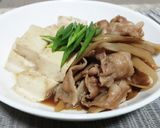 超簡単！豚バラとごぼうの肉豆腐！！作り方9写真