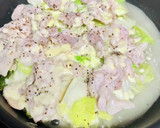 節約！鍋ひとつ！豚小間と白菜のチーズ蒸し作り方4写真
