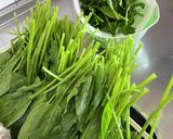 冬の#鍋は#ほうれん草山盛り簡単#常夜鍋作り方2写真
