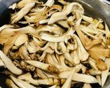 鶏ごぼう舞茸そば作り方2写真