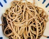 鶏ごぼう舞茸そば作り方5写真