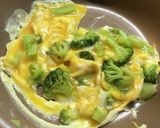 簡単弁当おかず☆ブロッコリー入り炒め卵作り方5写真