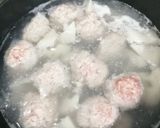 蓮と肉だんごのスープ作り方3写真