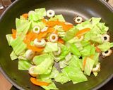 キャベツで中華丼作り方1写真
