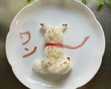 テディベアっぽいおにぎりプレート♪作り方13写真