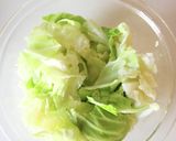 簡単な一品【キャベツの塩昆布茶和え】作り方3写真
