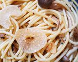きのこたっぷりにんにくぽん酢スパゲッティ作り方2写真