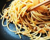 きのこたっぷりにんにくぽん酢スパゲッティ作り方5写真