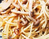 きのこたっぷりにんにくぽん酢スパゲッティ作り方6写真